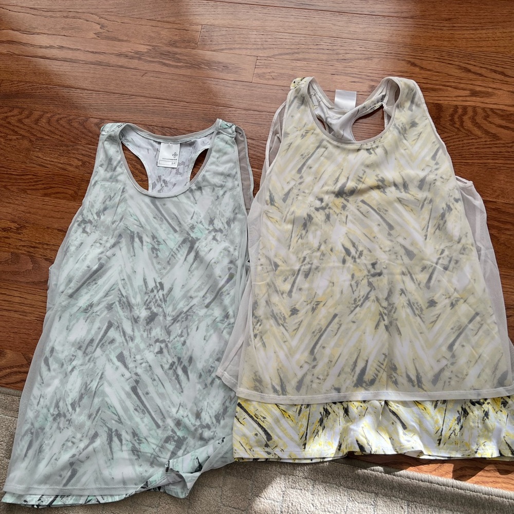 Denver Hayes green and Yellow Tank Tops